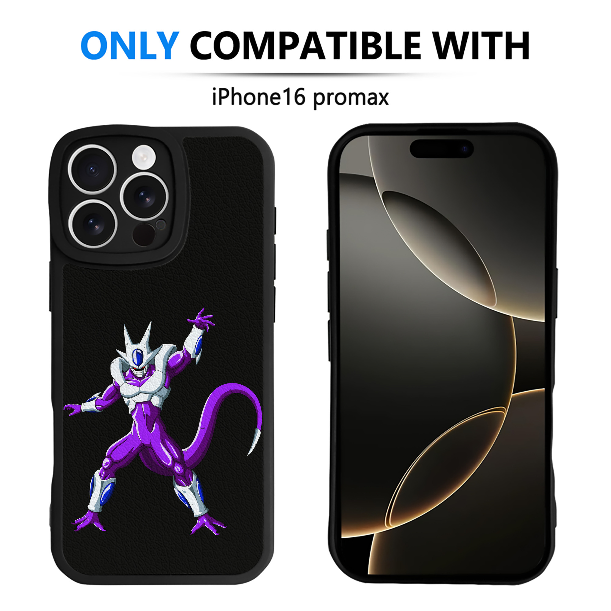 （画像用） ドラゴンボール クウラ DRAGON BALL Cooler Coora 【iPhone 16シリーズ対応】シリコンスマホケース（レザー調） 材質：シリコン